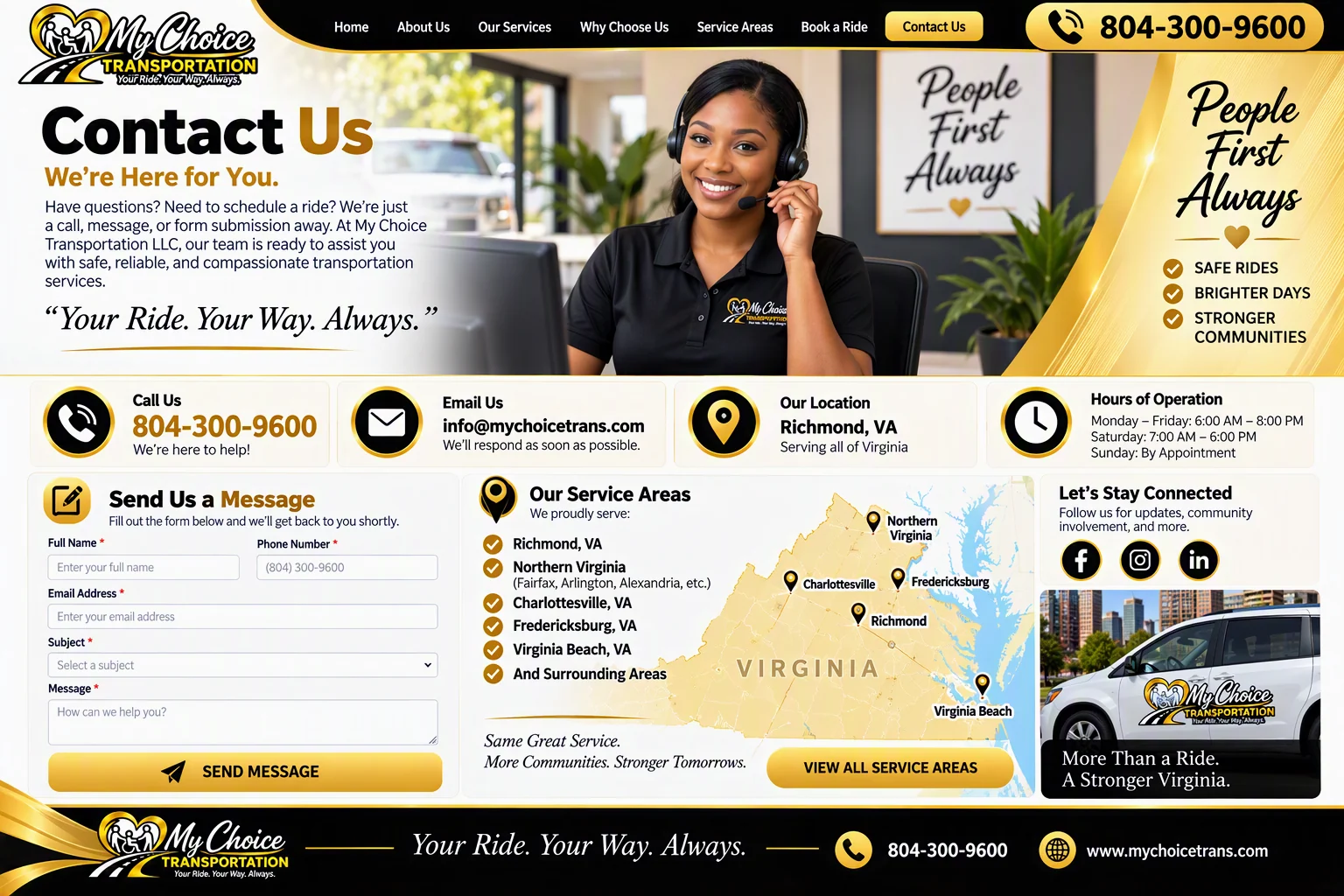 Book a Ride - My Choice Transportation LLC